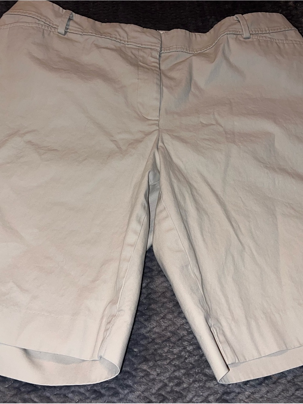 Talbots Perfect Short- Light Beige Casual Shorts- 16w